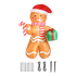 Santaco Christmas Inflatable Outdoor Gingerbread Man 2.5M-1942353655051194376
