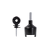 Traderight Electric Fence Insulators 120pc Ring Insulators PP+PE Black-2072893582175506440