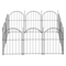 Mountview 10 Pcs Garden Fence Border Rustproof Metal-2050056905753235463