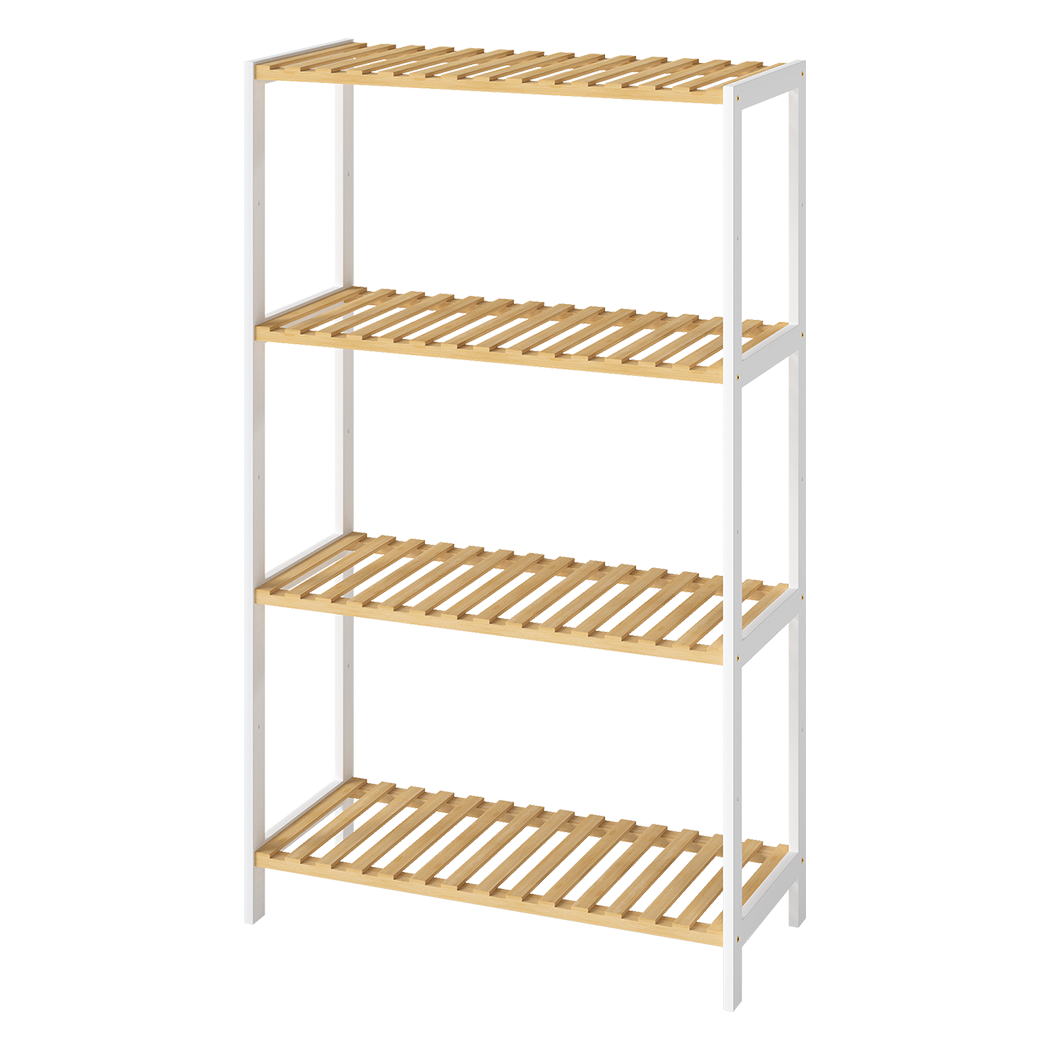 Levede Bamboo Storage Rack 4 Tier Shelf Shoe Organiser-2050056914347364360