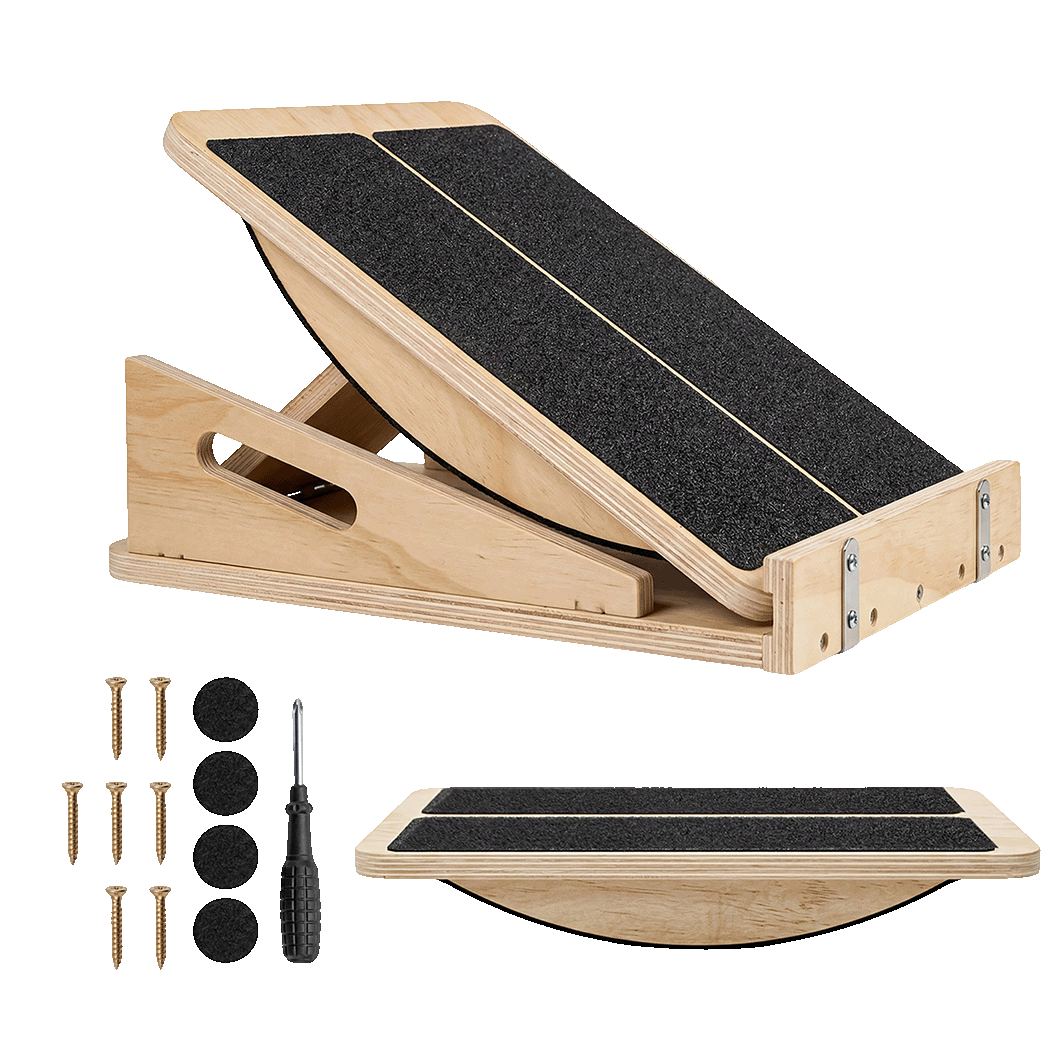 Centra 4-Level Adjustable Wooden Slant Board Professional Incline Calf Stretcher-2050059021230149640