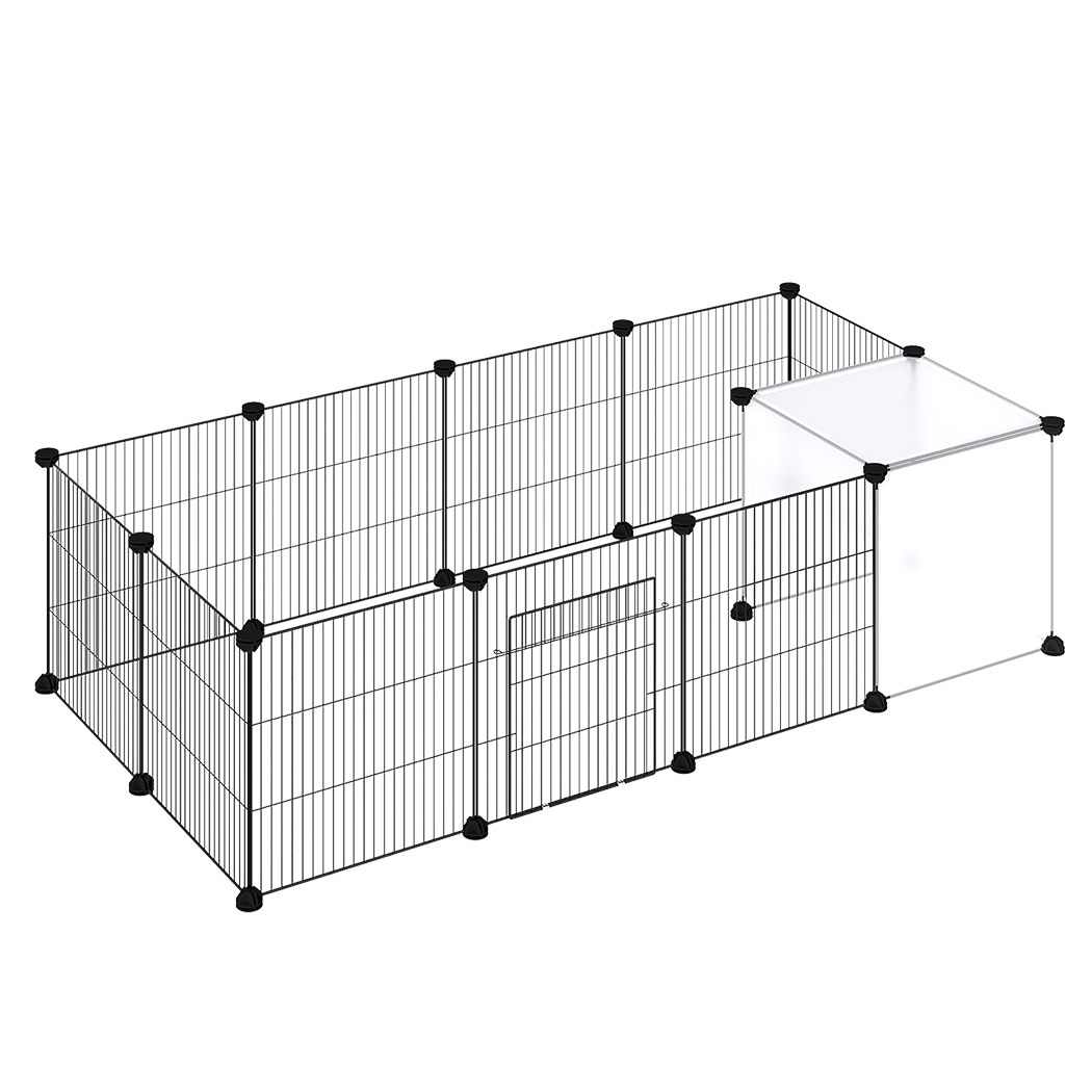 Pawz 14 Panels Hamster Playpen Puppy Small Pets Fence-2050056793798873096