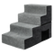 Pawz 4 Steps Pet Stairs Dog Ramp High Density Foam Grey-2006732767437656072