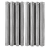 Marlow Velvet Blackout Curtains 2-Panel Room Darkening Eyelet Curtains Grey-2072893567436722184