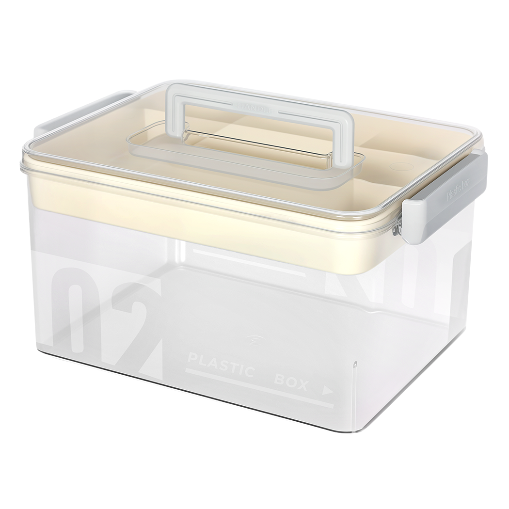 Levede Medical Storage Box Two Layer Medicine Case-2011971129425661960