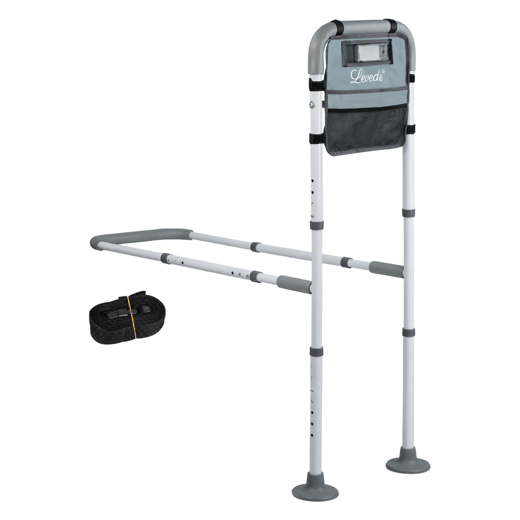 Levede Bed Rail Elderly Adjustable Safety Handle Bed Assist Motion Sensor Light-2061251869212282888