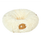 Pawz Cat Tunnel Foldable Fluffy Plush Play Tube Beige-2006732904268435464