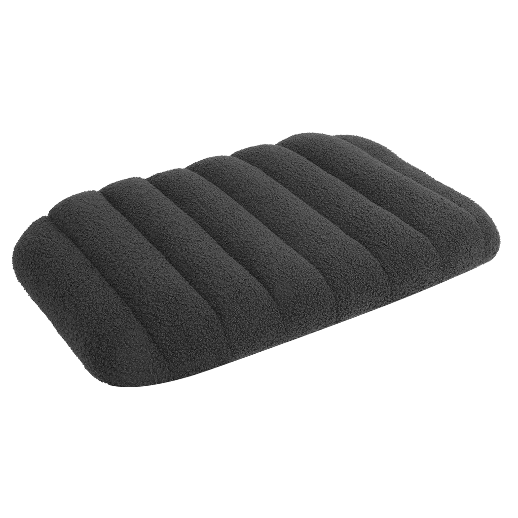 Pawz M Size Orthopedic Dog Bed with Sherpa Plush Removable Cover in Grey-1937319822924845064