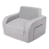 BoPeep Kids Sofa 3-In-1 Fold Out Toddler Chair Teddy Plush for Napping Gray-2109799595457056777