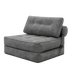 Levede Convertible Sofa Bed Foldable Single Sleeper Bed Compact Living Room Grey-2050056788195282952