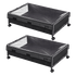 Levede 2Pcs Under Bed Storage Box Wheels Clothes Organizer Dustproof 48L-2072893558603517960