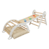 BoPeep Kids Climbing Toys Sets Toddler Toys Triangle Arch Climber Indoor White-2050059014536040456