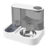 PaWz Automatic Cat Feeder Gravity Food and Water Dispenser for Home Travel White-2109799598678282249