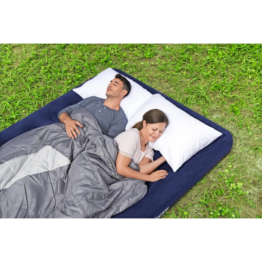 Inflatable Flocked Airbed 203 x 152 x 22 cm 67003