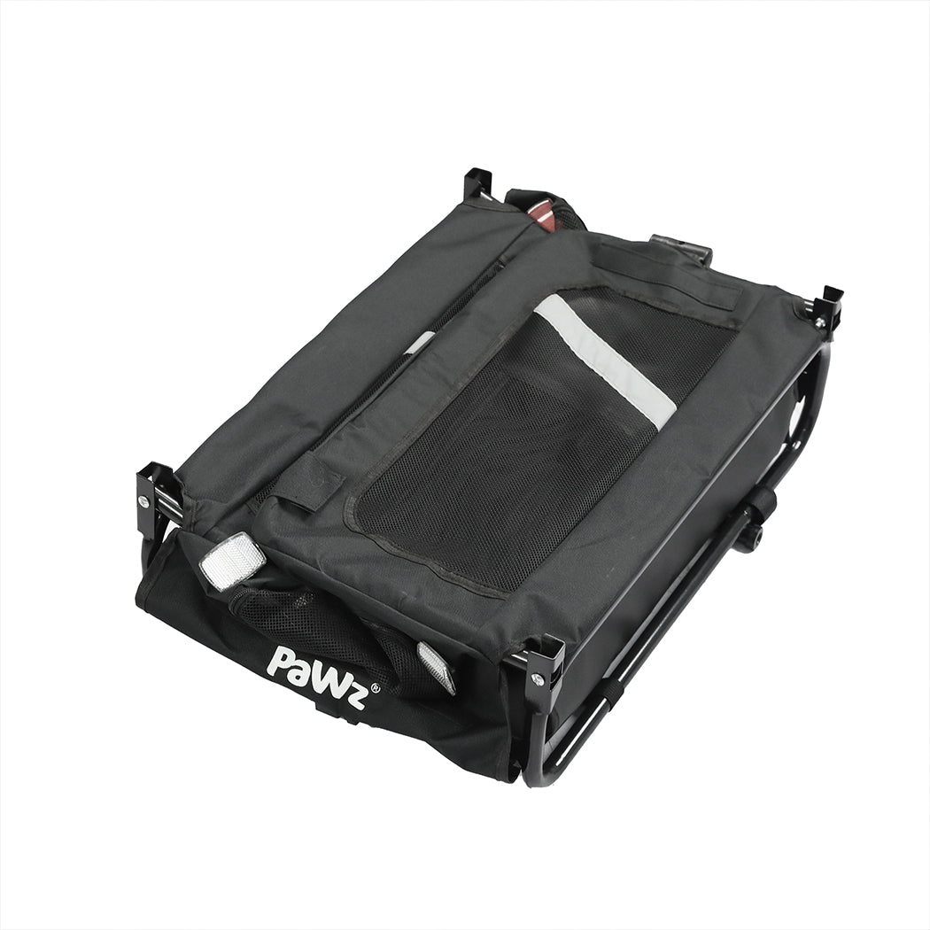 PaWz Pet Stroller Bike Trailer 2-IN-1 Sunroof-1910112547302936581