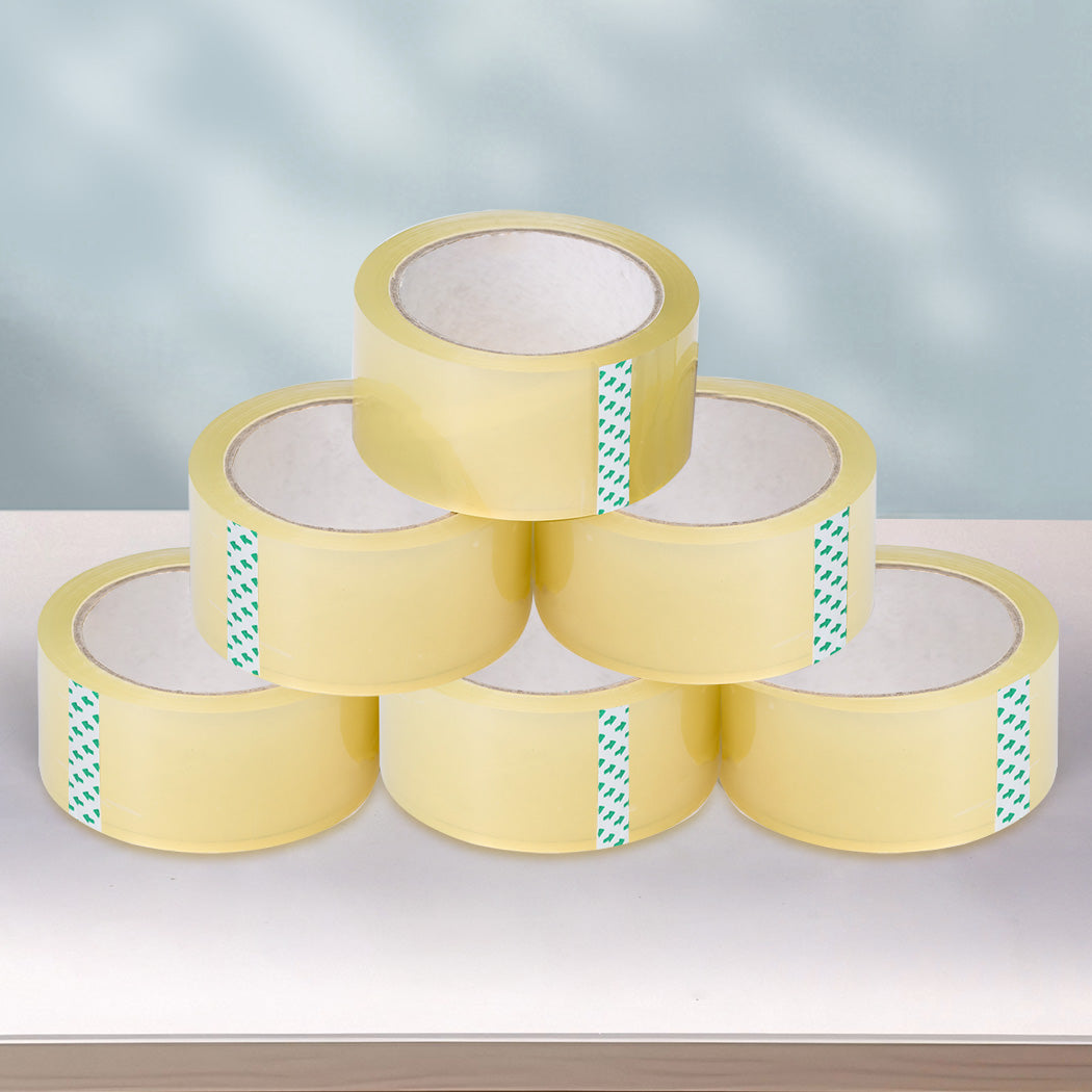 6 Rolls Packing Packaging Tape 45mmx75m