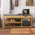 Levede Bamboo Shoe Rack Bench Entryway Seat-1910112204099817478