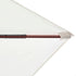 Garden Parasol 200x300 cm Wooden Pole Cream White