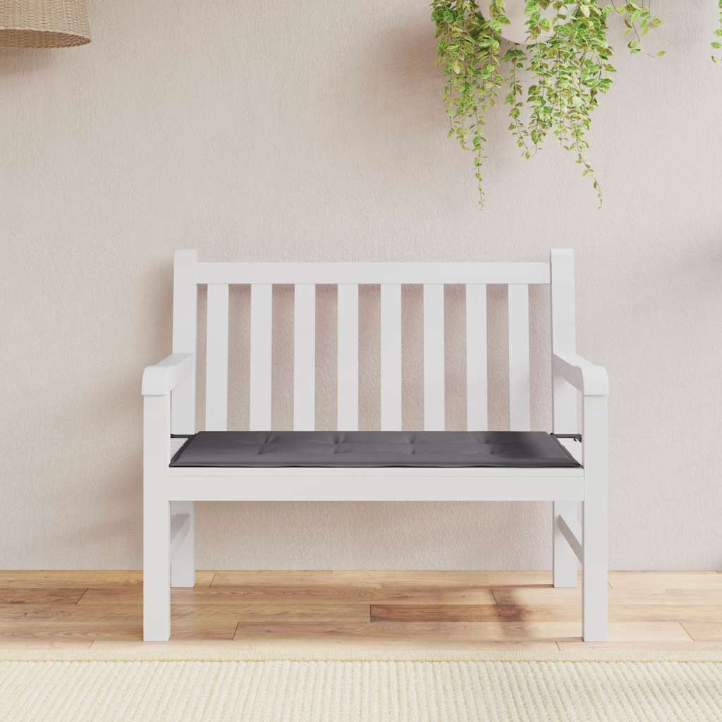 Garden Bench Cushion Anthracite 120x50x4 cm Oxford Fabric