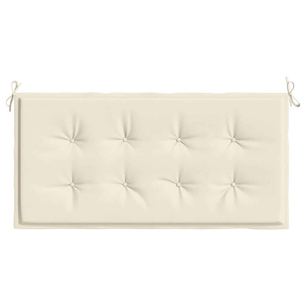 Garden Bench Cushion Cream 100x50x4 cm Oxford Fabric