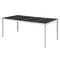 Garden Table 190x90x74 cm Black Steel