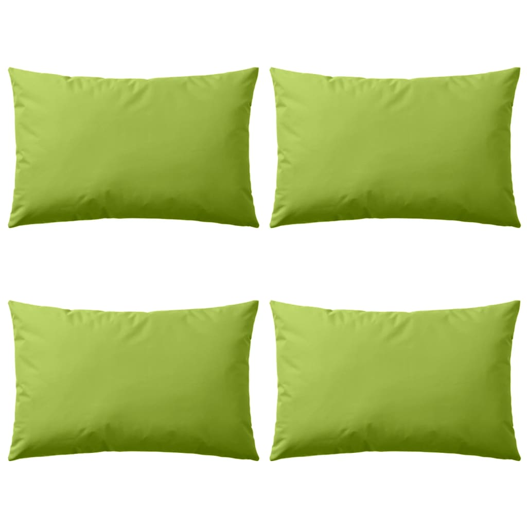 Outdoor Pillows 4 pcs 60x40 cm Apple Green