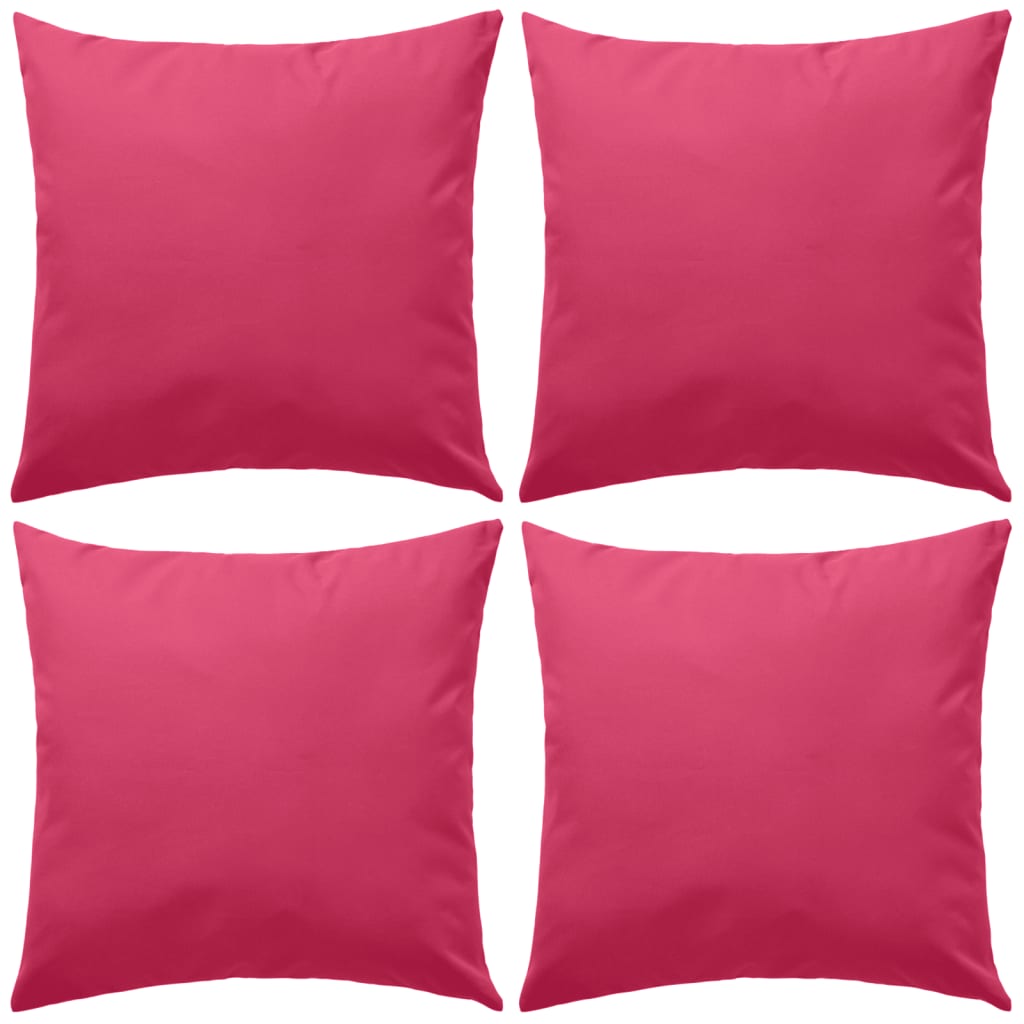 Outdoor Pillows 4 pcs 45x45 cm Pink