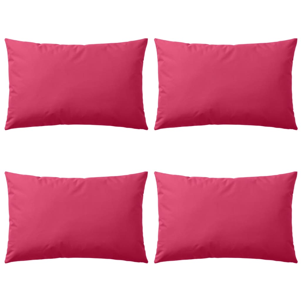 Outdoor Pillows 4 pcs 60x40 cm Pink