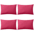 Outdoor Pillows 4 pcs 60x40 cm Pink