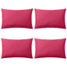 Outdoor Pillows 4 pcs 60x40 cm Pink