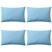 Outdoor Pillows 4 pcs 60x40 cm Light Blue