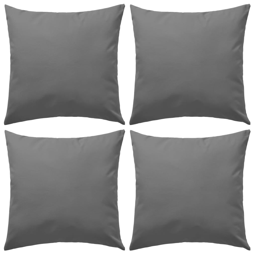 Outdoor Pillows 4 pcs 45x45 cm Grey