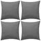 Outdoor Pillows 4 pcs 45x45 cm Grey