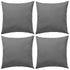 Outdoor Pillows 4 pcs 45x45 cm Grey