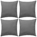 Outdoor Pillows 4 pcs 45x45 cm Grey