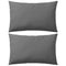 Outdoor Pillows 2 pcs 60x40 cm Grey