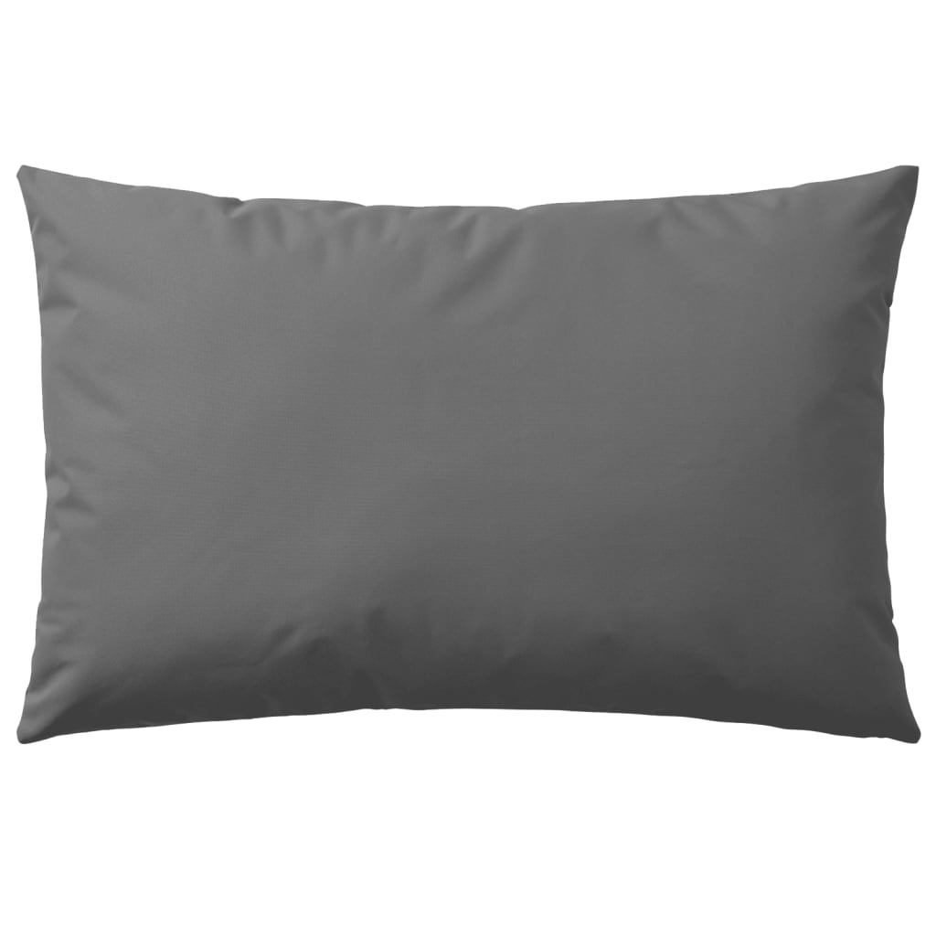 Outdoor Pillows 2 pcs 60x40 cm Grey