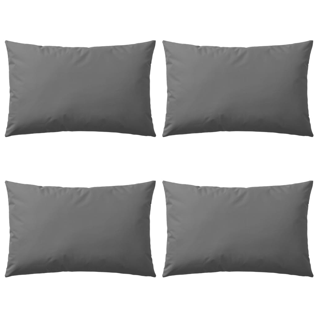 Outdoor Pillows 4 pcs 60x40 cm Grey