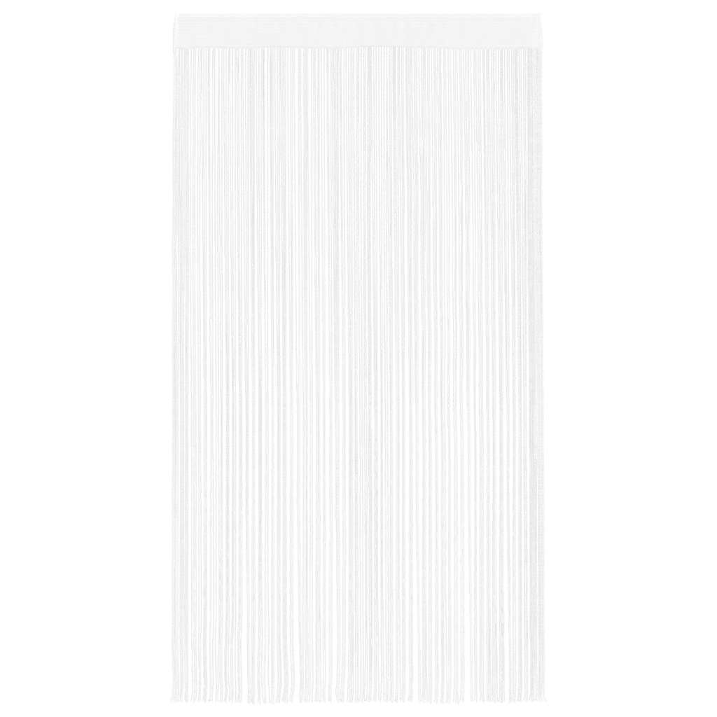 String Curtains 2 pcs 100x250 cm White