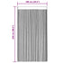 String Curtains 2 pcs 100x250 cm White