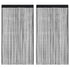 String Curtains 2 pcs 100x250 cm Black