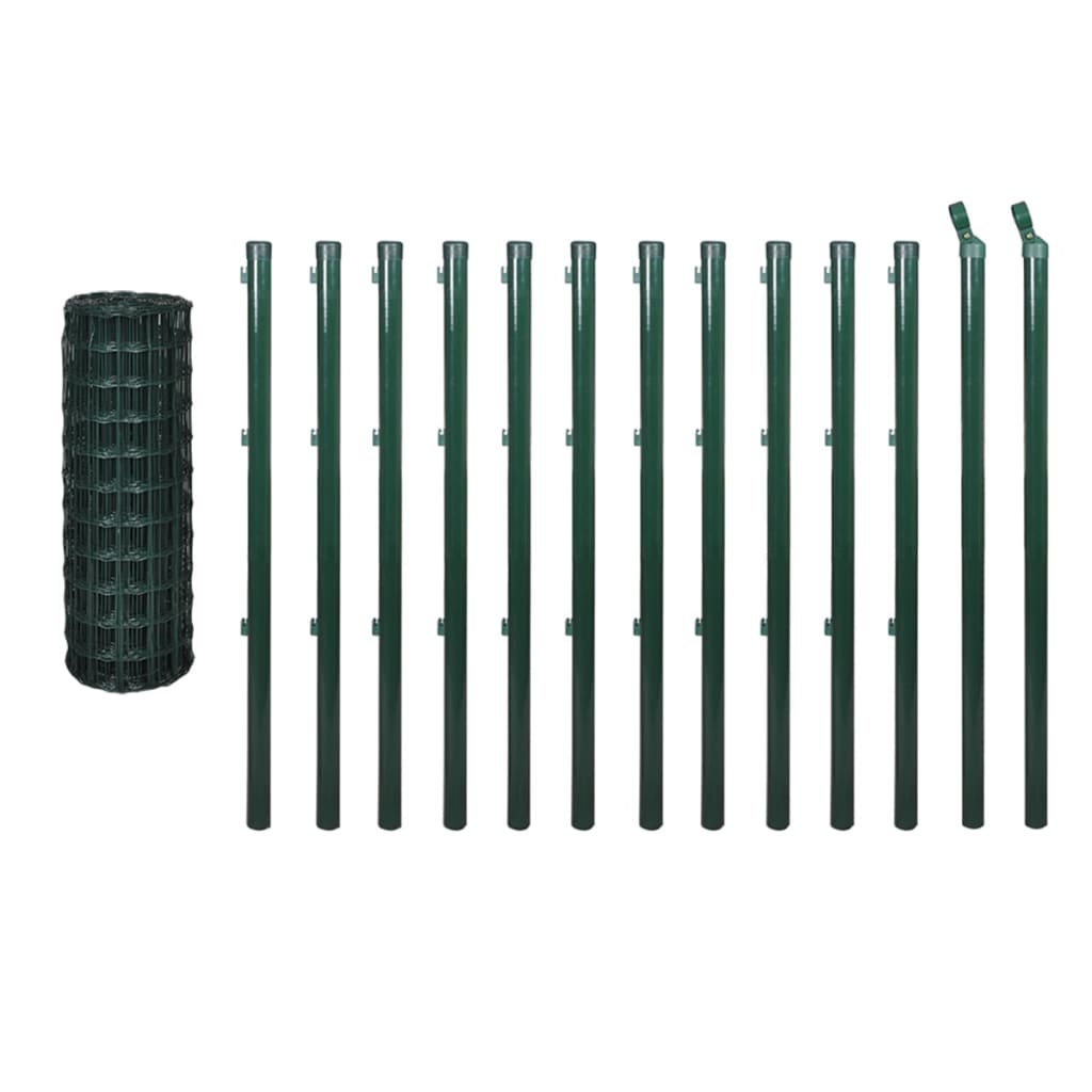 Euro Fence Steel 25x1.2 m Green