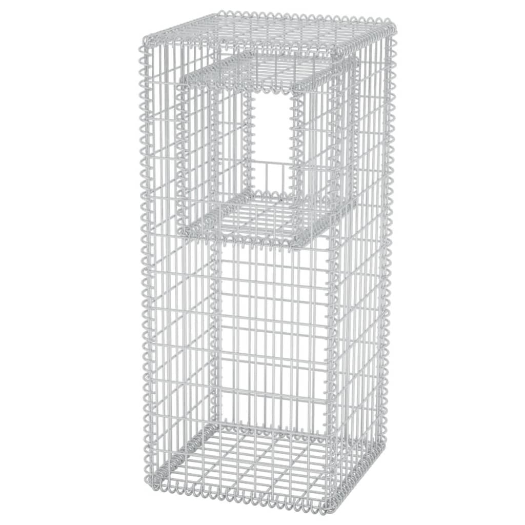 Gabion Basket Post/Planter Steel 50x50x120 cm