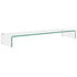 TV Stand/Monitor Riser Glass Clear 110x30x13 cm