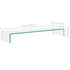 TV Stand/Monitor Riser Glass Clear 110x30x13 cm