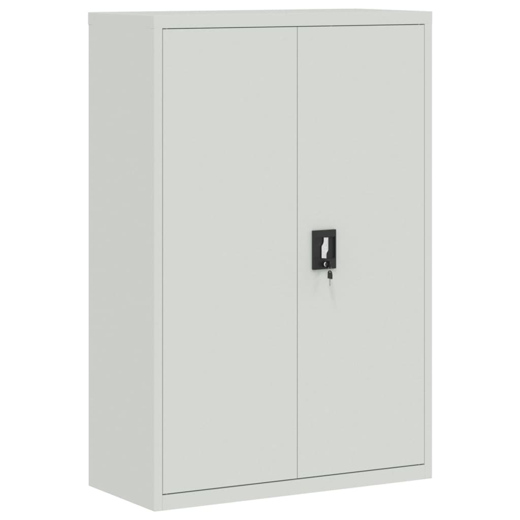 Office Cabinet 90x40x140 cm Steel Grey