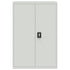 Office Cabinet 90x40x140 cm Steel Grey