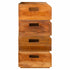 Wine Racks 4 pcs for 16 Bottles Solid Mahogany Wood