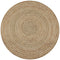 Area Rug Braided Jute 150 cm Round