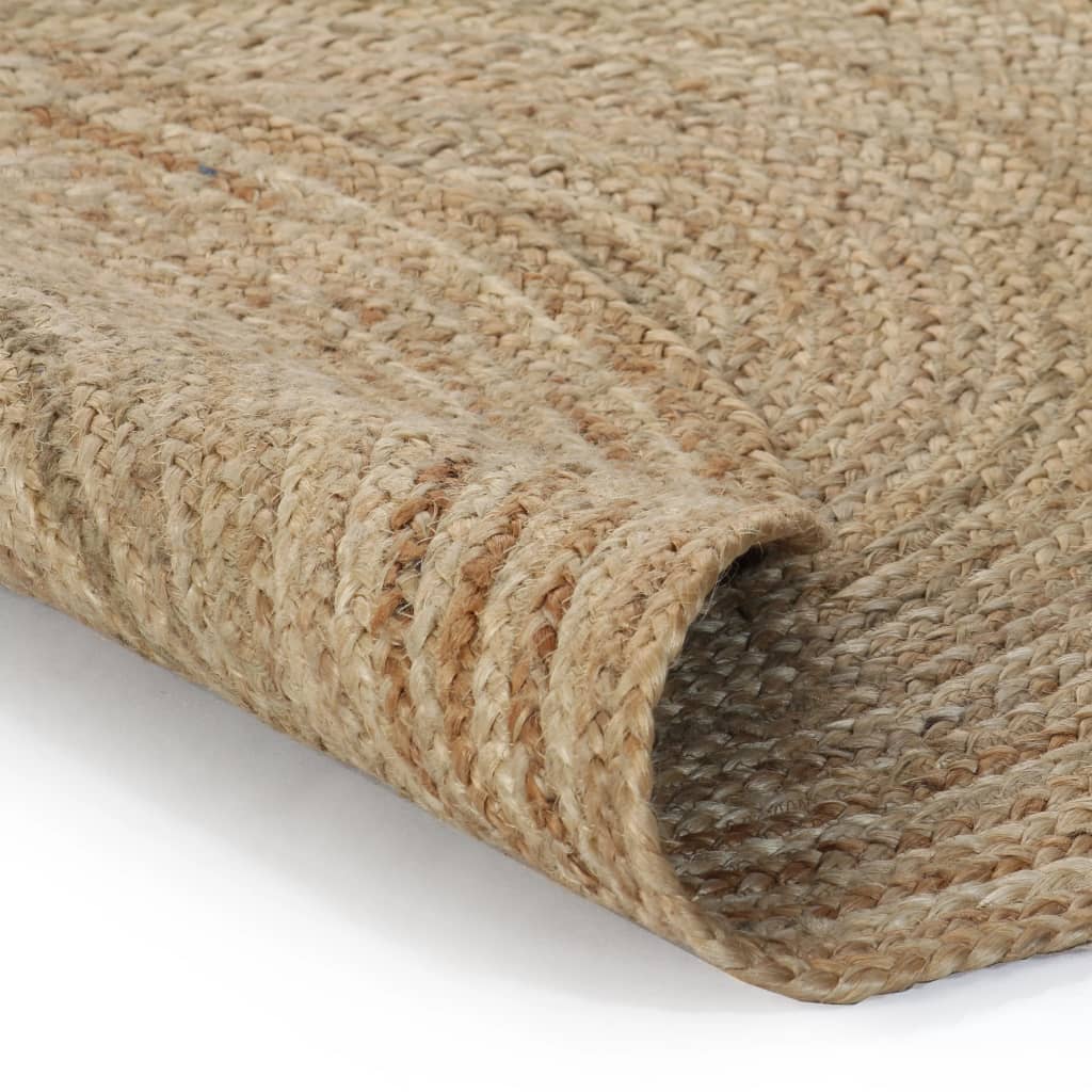 Area Rug Braided Jute 150 cm Round